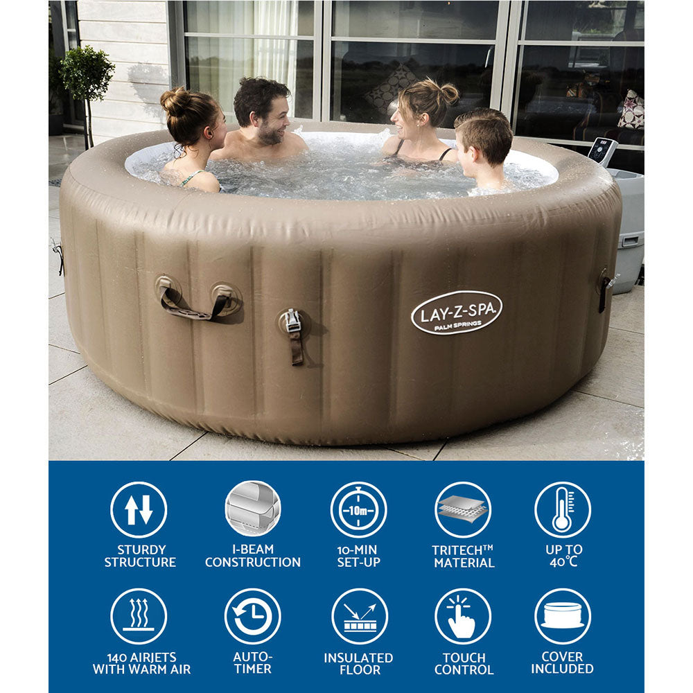 Inflatable Spa Pool Massage Hot Tub Portable Lay-Z Spa Bath Pools