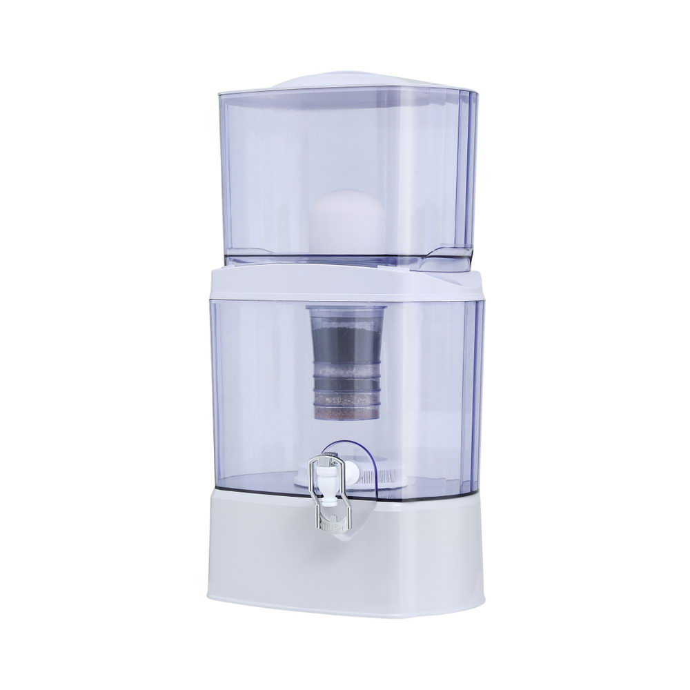 Water Filtration Accessories - Benchtop Water Filter 24L Gravity Multi-Stage Bpa-Free Home Camping
