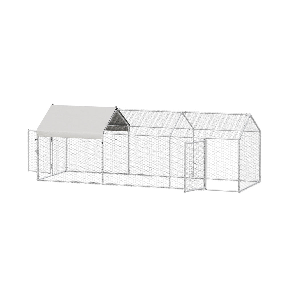 Chicken Coop Large Galvanised Steel 3x1x1cm
