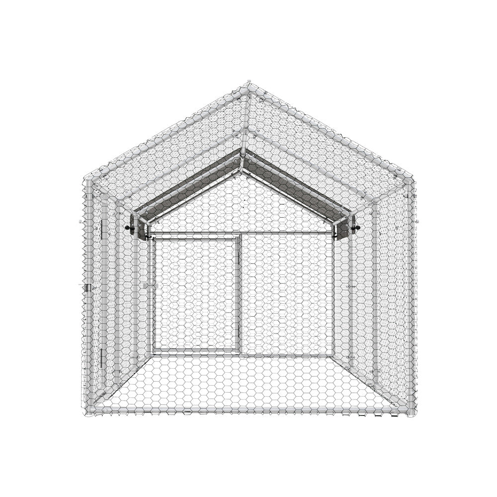 Chicken Coop Large Galvanised Steel 3x1x1cm