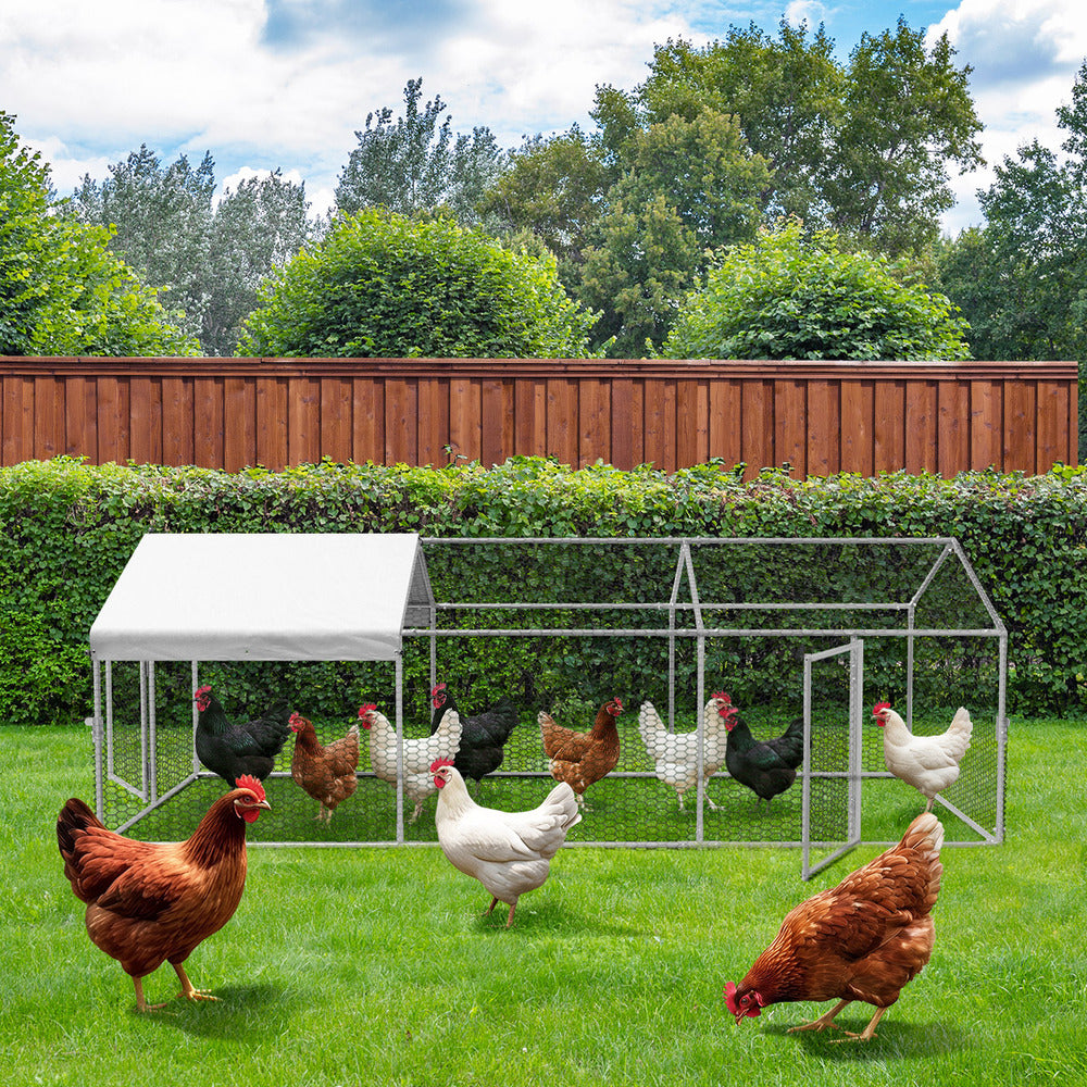 Chicken Coop Large Galvanised Steel 3x1x1cm