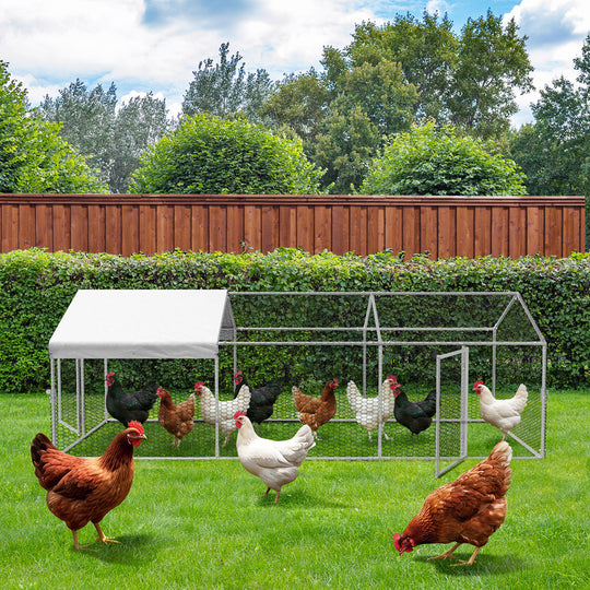 Chicken Coop Large Galvanised Steel 3x1x1cm