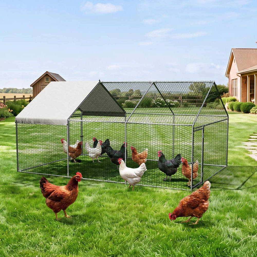 Chicken Coop Large Galvanised 3x2x1.5cm