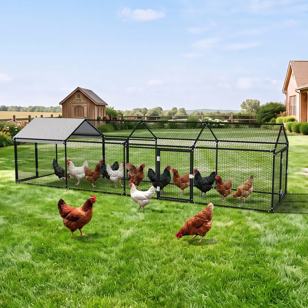 Chicken Coop Large Galvanised Steel 4x1x1cm