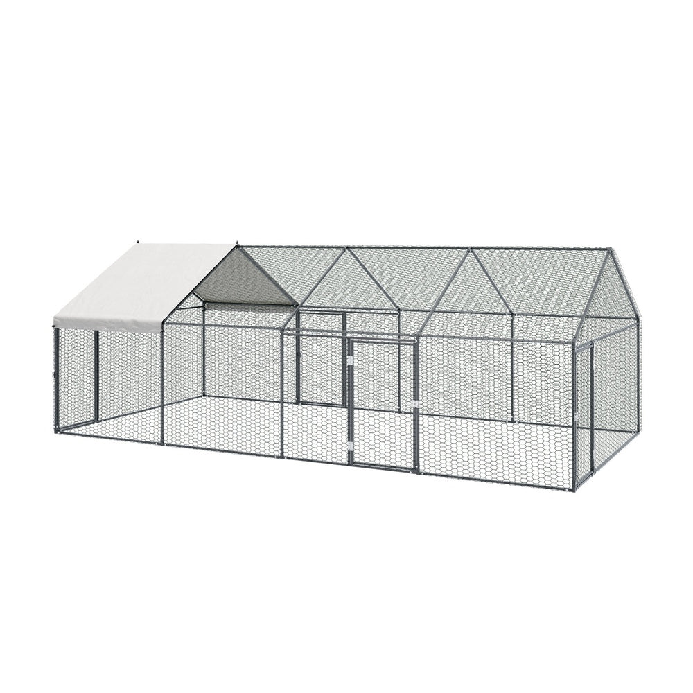 Chicken Coop Large Galvanised 4x2x1.5cm
