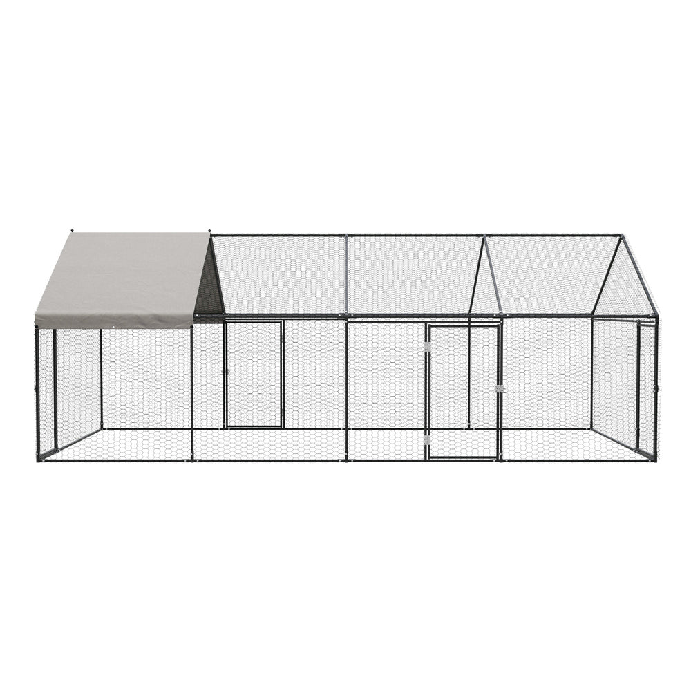 Chicken Coop Large Galvanised 4x2x1.5cm