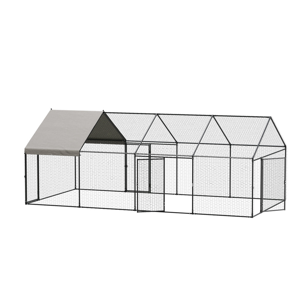 Chicken Coop Large Galvanised 4x2x1.5cm