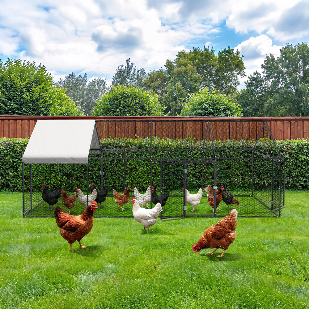 Chicken Coop Large Galvanised 4x2x1.5cm