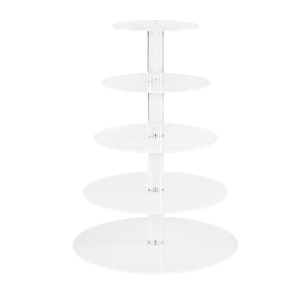 Cake Stand 5 Tiers Acrylic Holder Display Round Clear Wedding Party