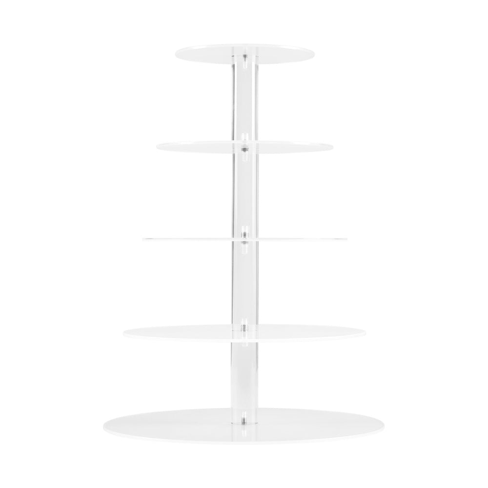 Cake Stand 5 Tiers Acrylic Holder Display Round Clear Wedding Party