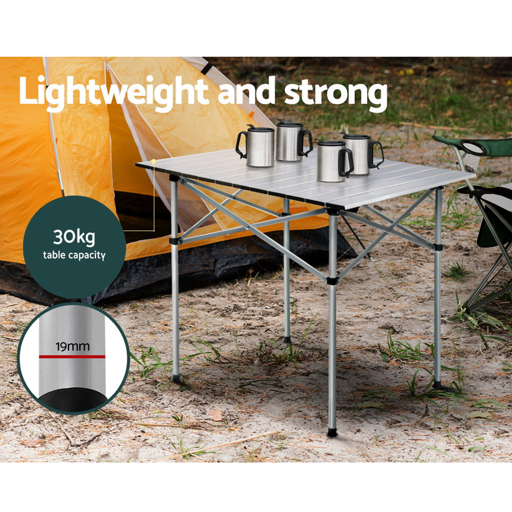 70Cm Folding Camping Table Aluminium Desk
