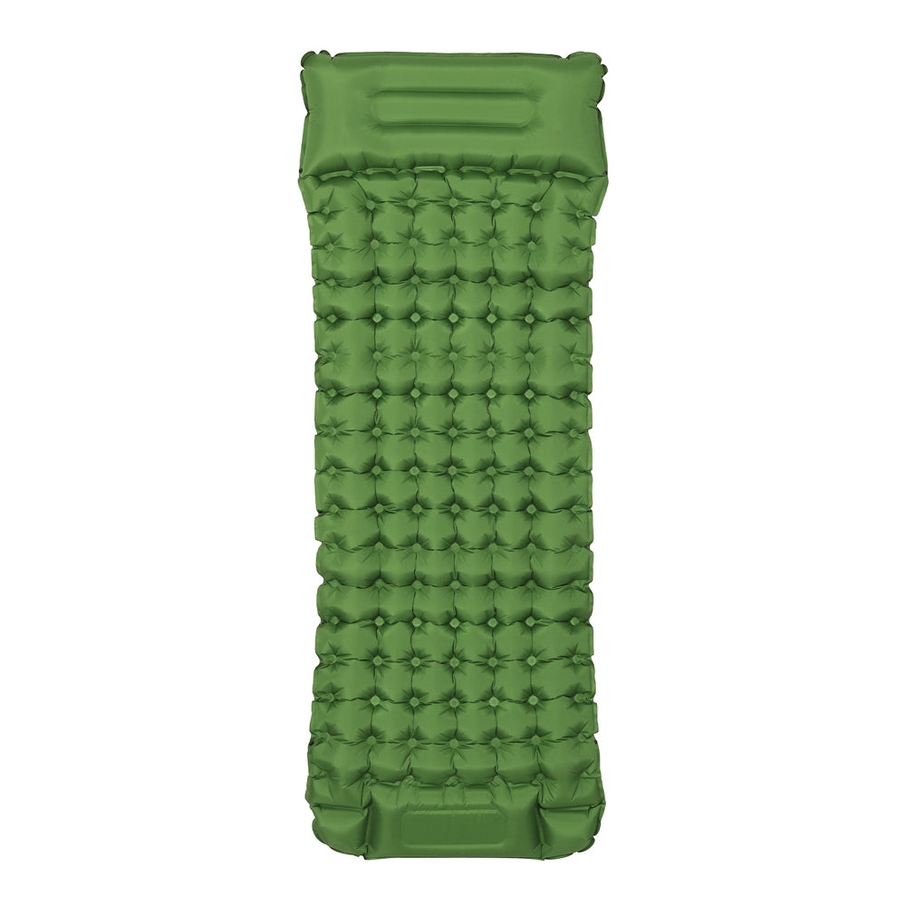 Self Inflating Camping Mattress Single with Pillow Portable Sleeping Pad