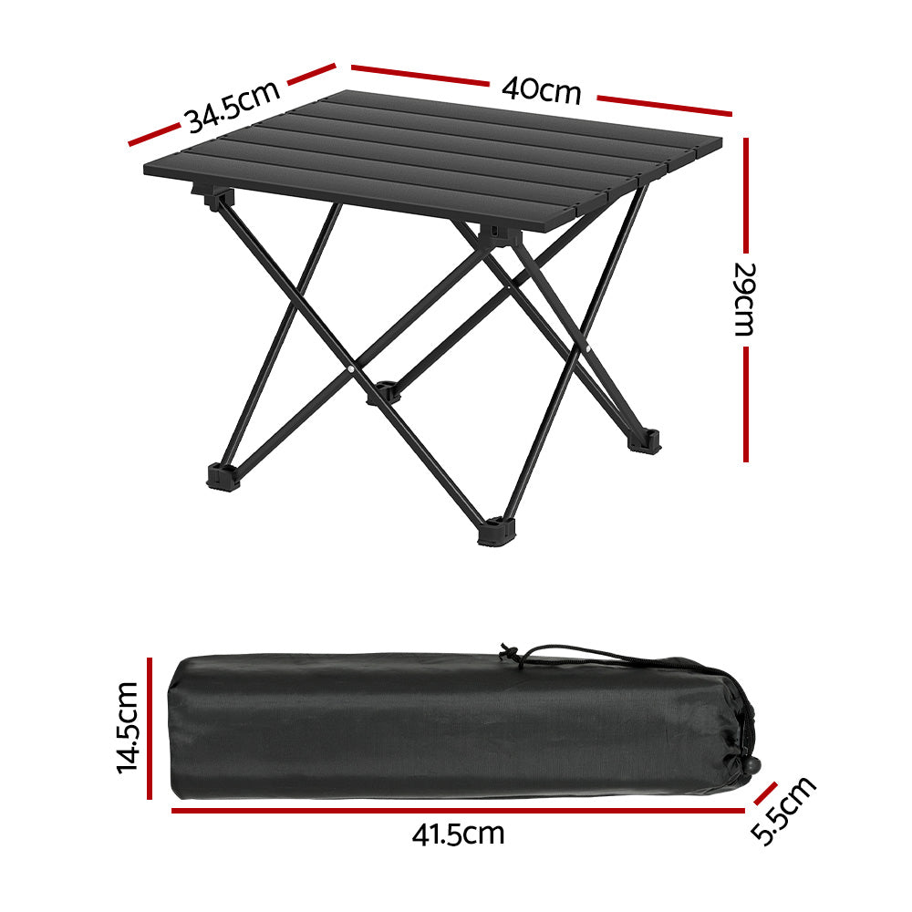 40cm Folding Camping Table Aluminium Portable Outdoor Desk