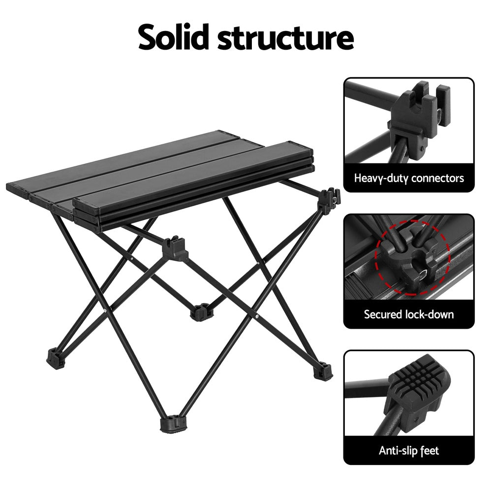 40cm Folding Camping Table Aluminium Portable Outdoor Desk