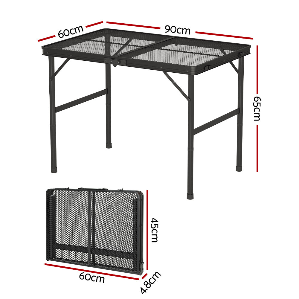 90Cm Folding Camping Table Aluminium Desk
