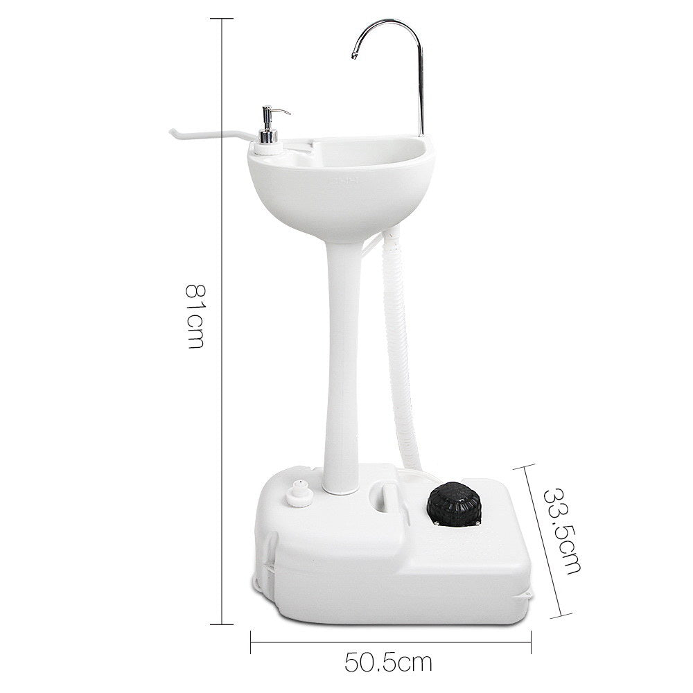 Camping Basin Portable Hand Wash Sink 19L Outdoor Travel Water Station