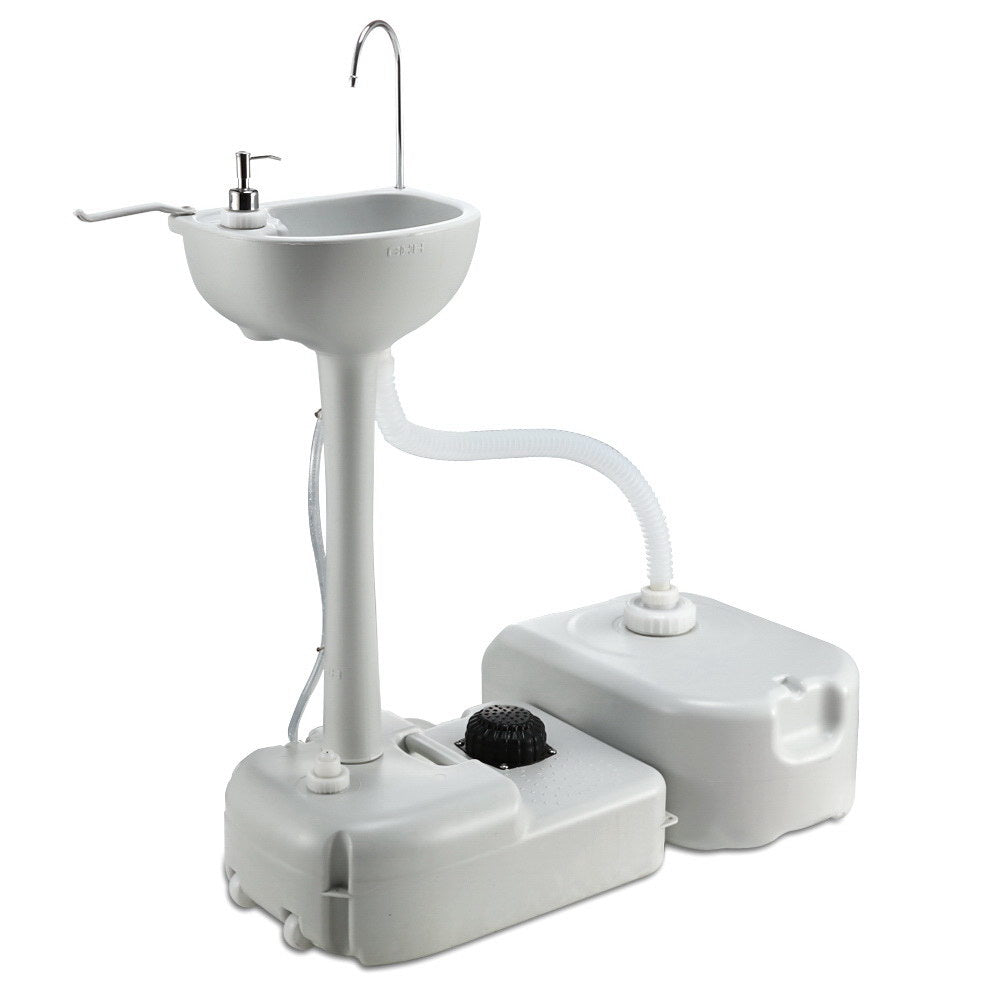 Portable Camping Hand Wash Sink 43L Outdoor Basin Station