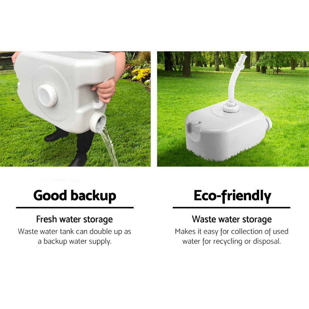 Portable Camping Hand Wash Sink 43L Outdoor Basin Station