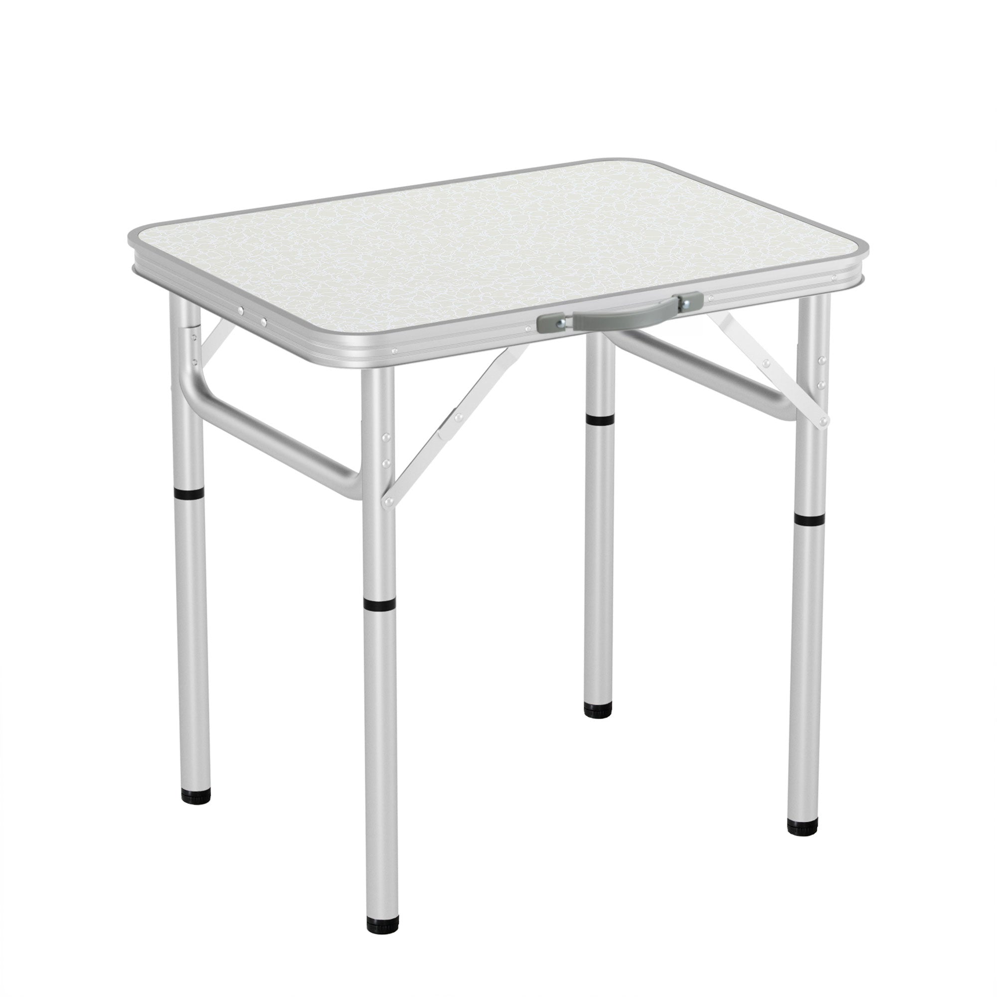 Folding Camping Table 60cm Adjustable Height Portable Outdoor Table
