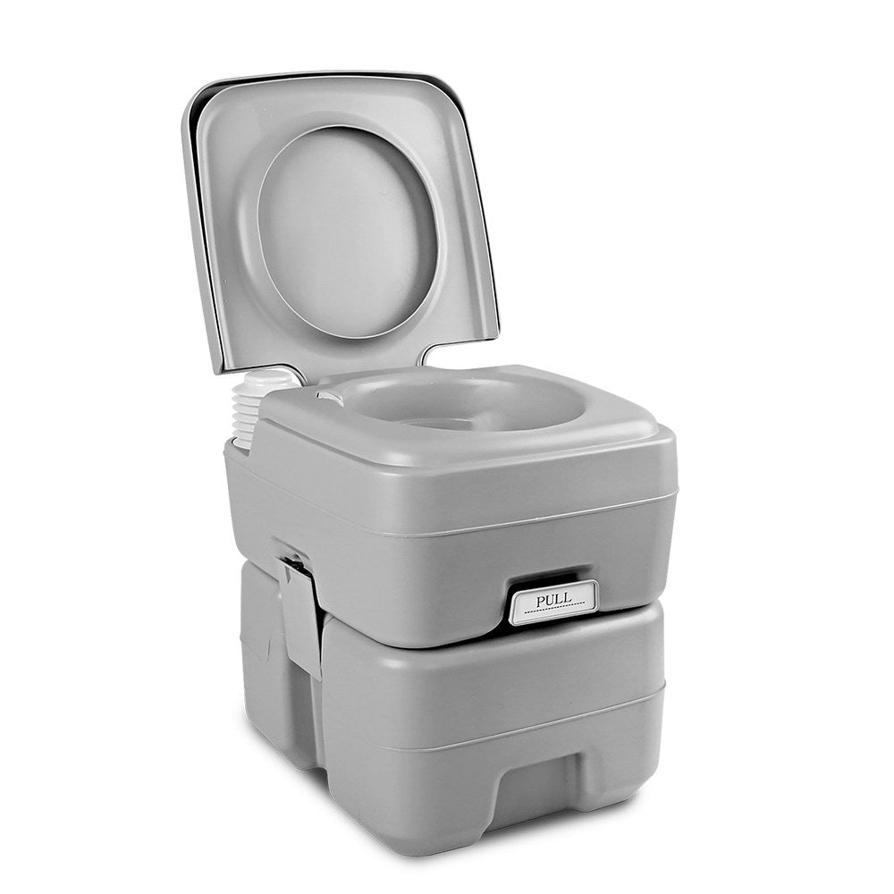 20L Portable Camping Toilet Flush Potty for Boating Outdoor Use