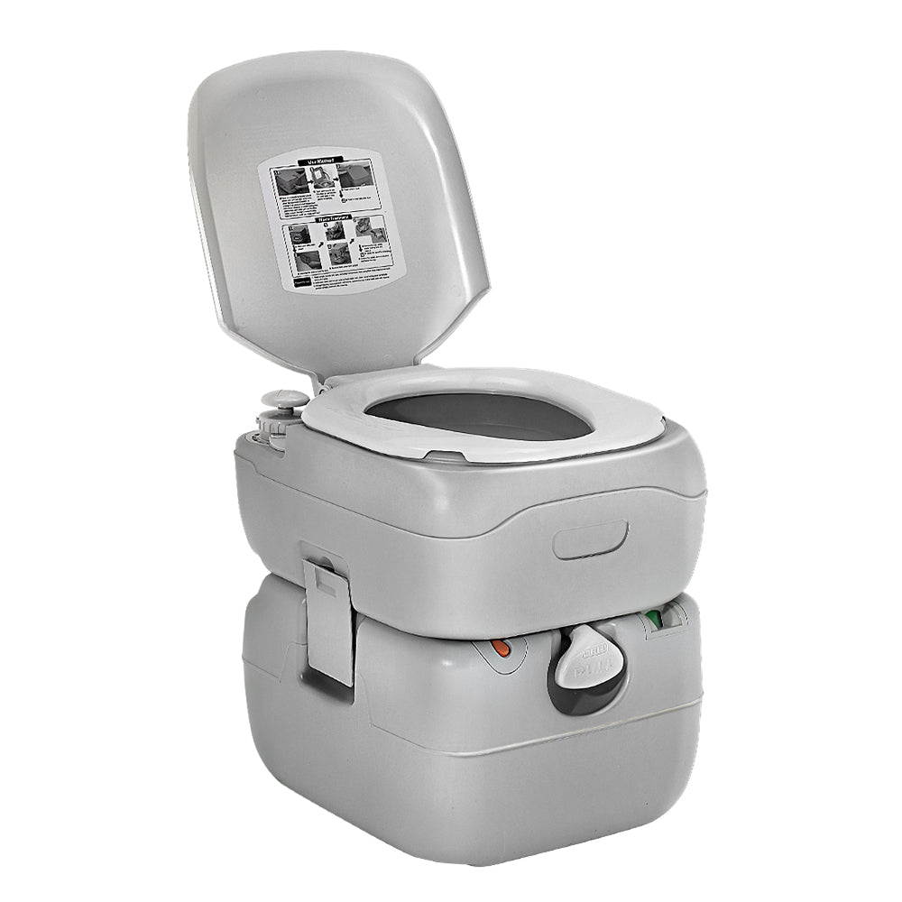 22L Portable Camping Toilet Flush Potty for Boating Outdoor Use
