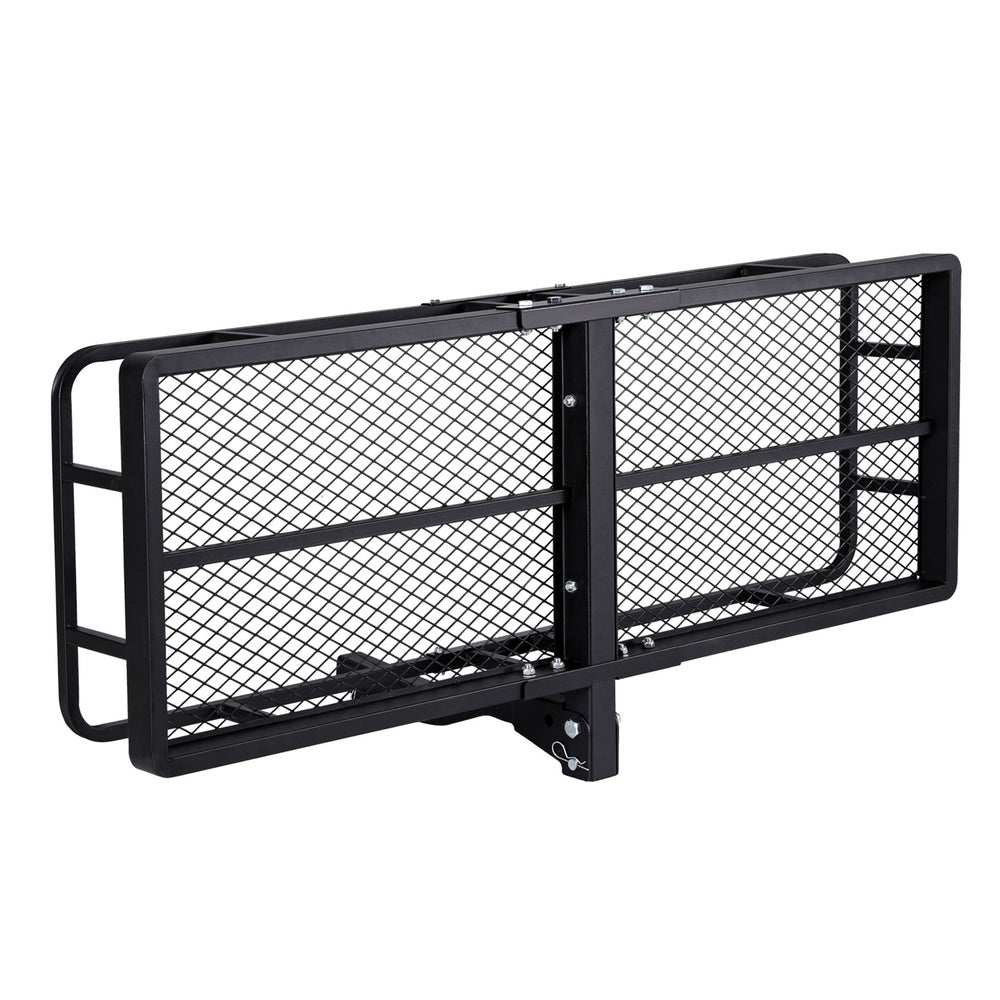 Car Roof Rack Foldable Hitch Basket Cargo Carrier 152Cm Black