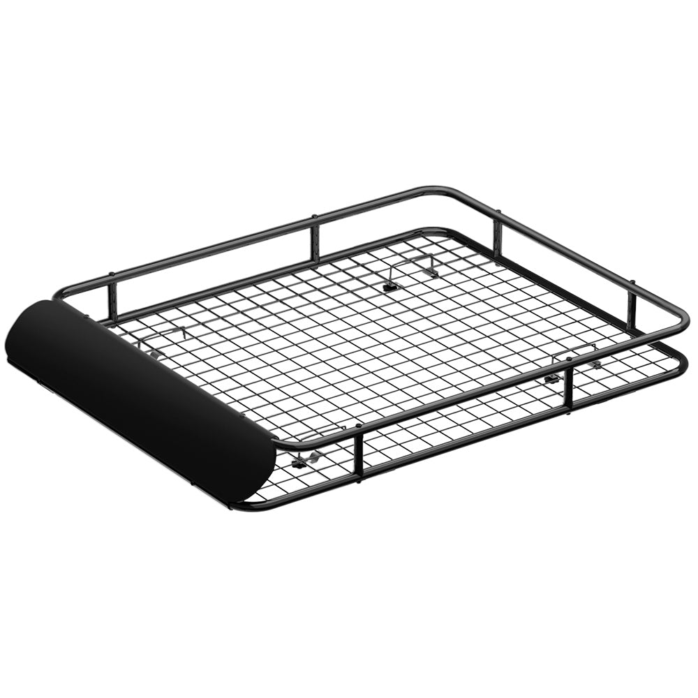 Car Roof Rack Basket 123cm Black Vehicle Cargo Carrier