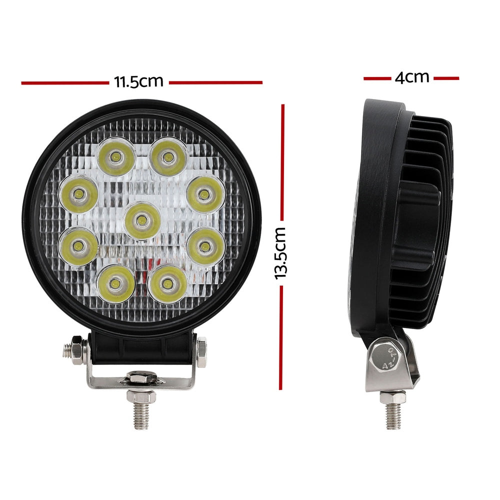 Pair LED Driving Lights 4.5 Inch Flood Spot Lights Car Truck SUV 12V 24V | Automotive Lights