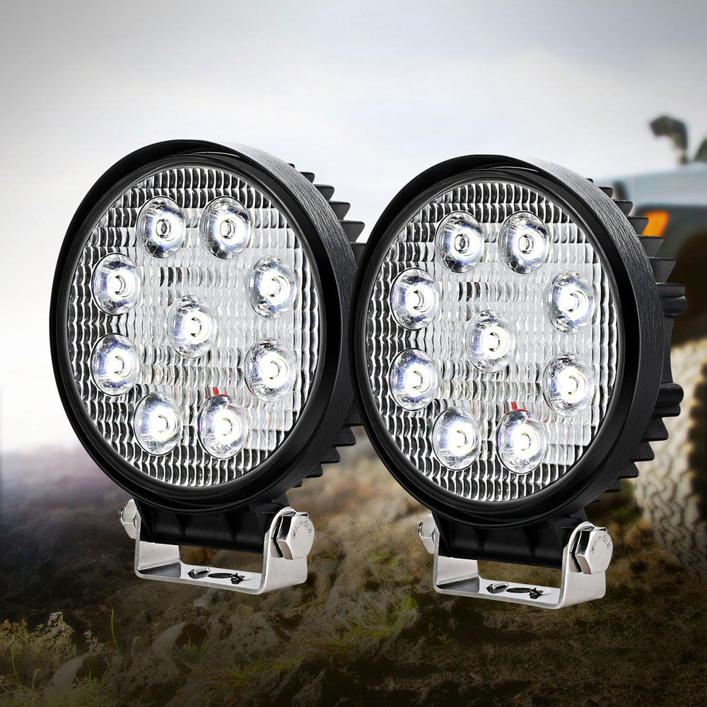 Pair LED Driving Lights 4.5 Inch Flood Spot Lights Car Truck SUV 12V 24V, Automotive Lights - photo 7
