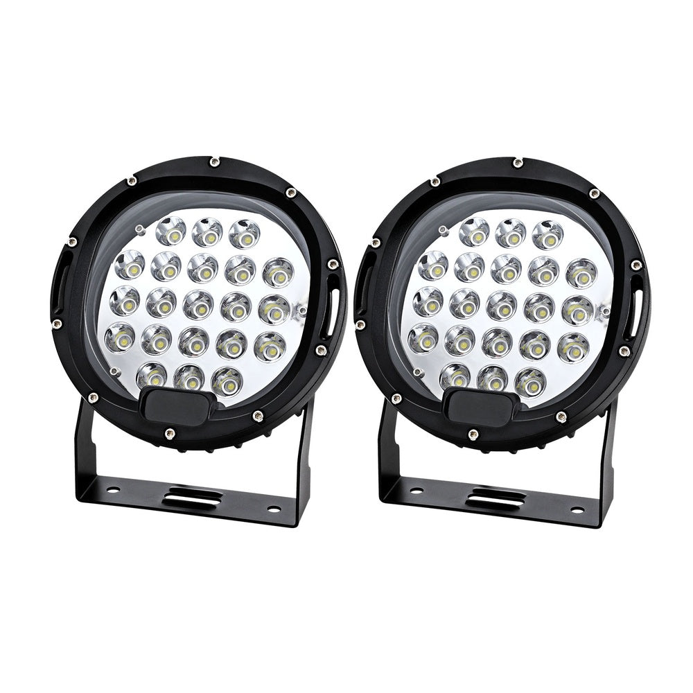Automotive Lights - Pair LED Driving Lights 7 Inch Flood Spot Lights Car Truck SUV 12V 24V