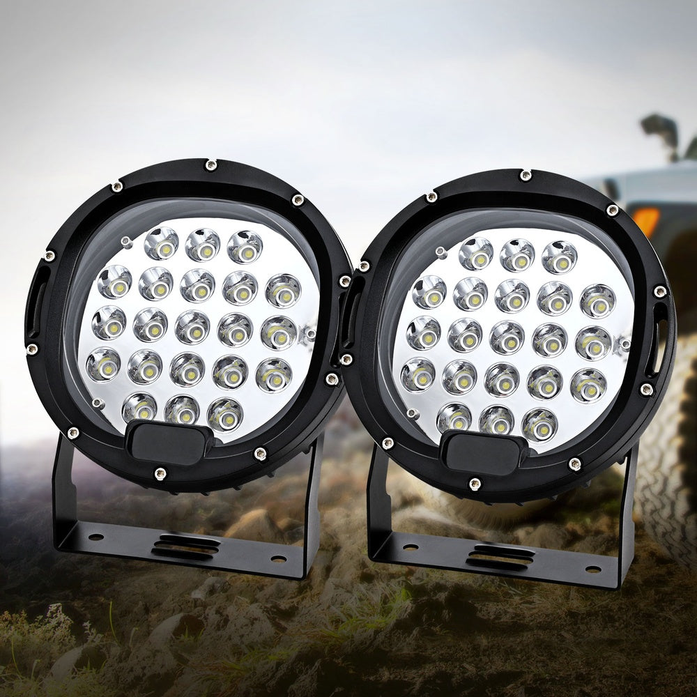 Pair LED Driving Lights 7 Inch Flood Spot Lights Car Truck SUV 12V 24V, Automotive Lights - photo 7