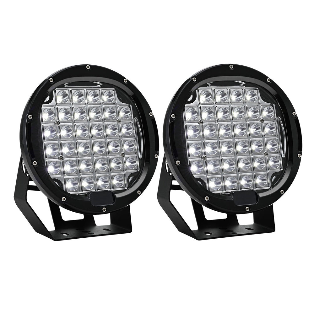 Pair LED Driving Lights 9 Inch Flood Spot Lights Car Truck SUV 12V 24V, Automotive Lights