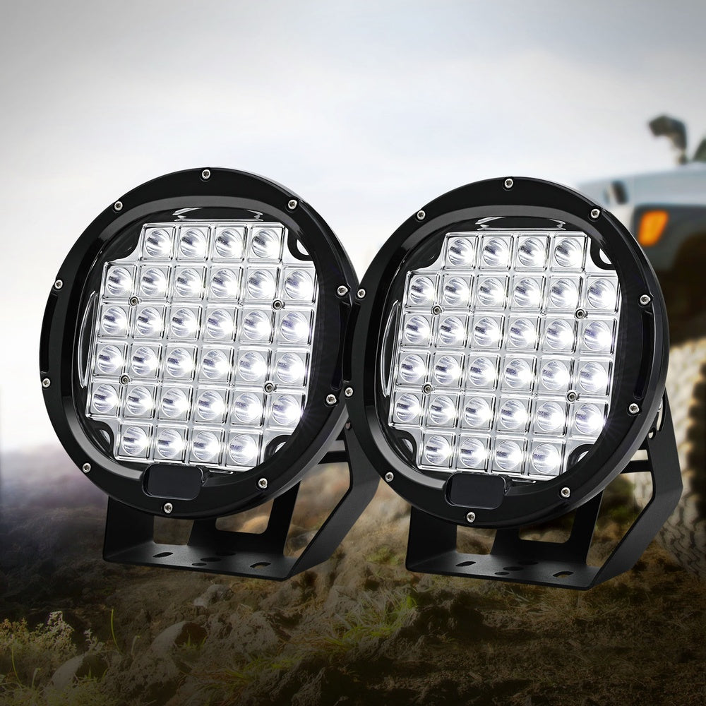 Pair LED Driving Lights 9 Inch Flood Spot Lights Car Truck SUV 12V 24V, Automotive Lights - photo 7
