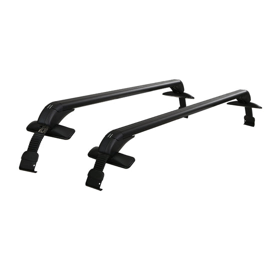 Universal Car Roof Racks Pod Aluminium Cross Bars Clamps Lockable 90cm Black