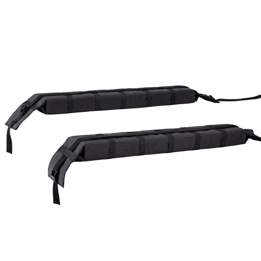 Soft Car Roof Rack 116Cm Kayak Luggage Carrier Adjustable Strap Black
