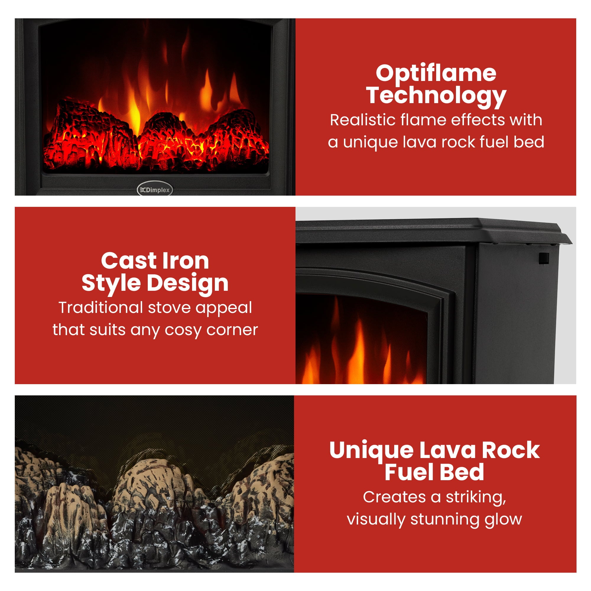 Portable Electric Stove Black Cast Iron