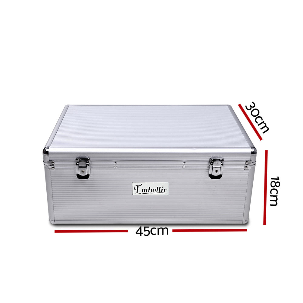 Embellir 500 Disc Aluminium Storage Box - Silver