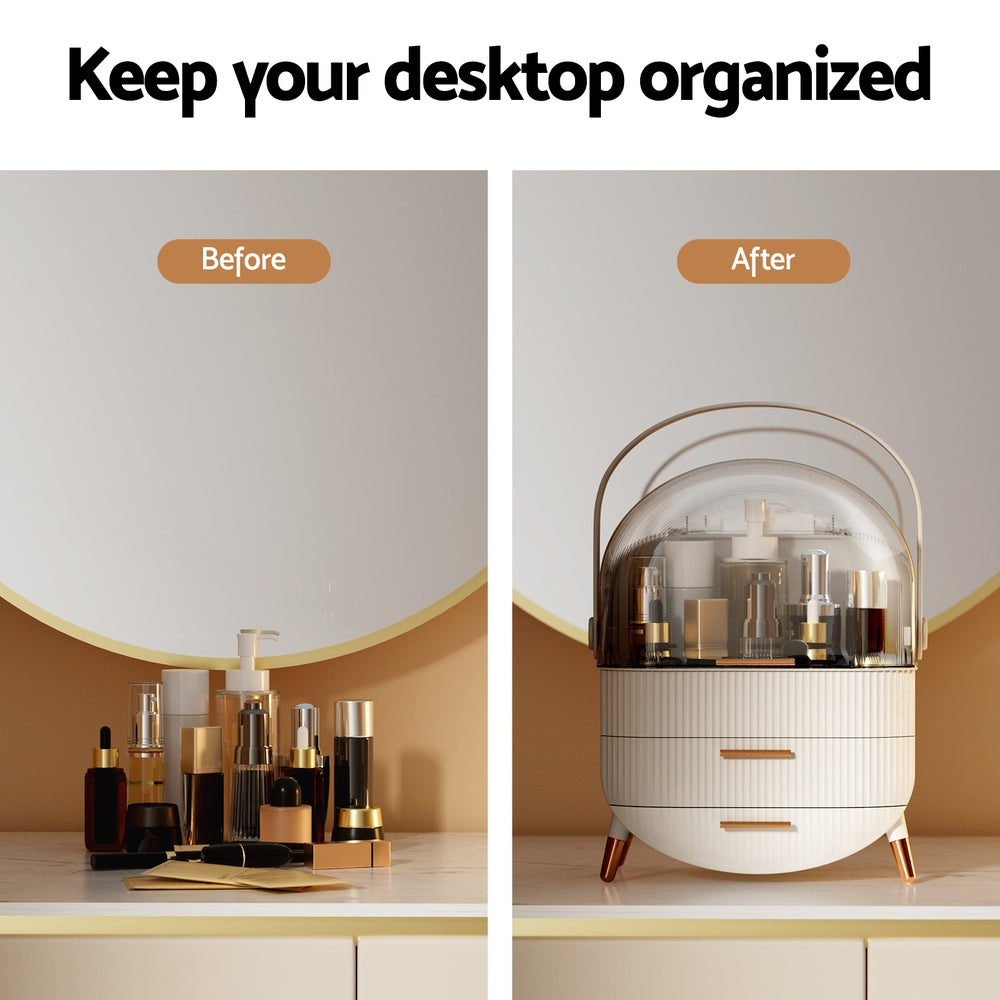 Makeup Case Portable Cosmetic Organizer Storage Box Jewellery Holder | Makeup Organisation & Storage - photo 6