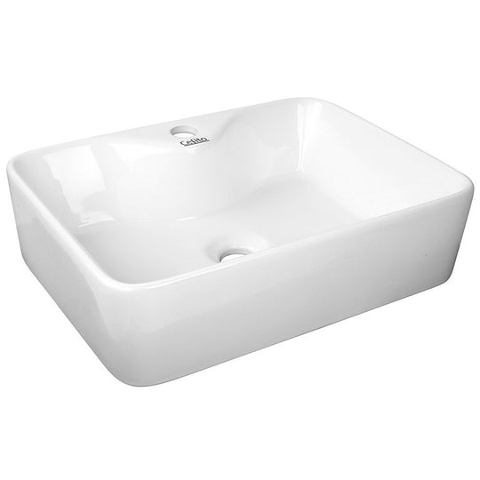 Sinks - Bathroom Basin Ceramic Vanity Sink Hand Wash Bowl Extra-Large