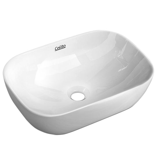 Bathroom Basin Ceramic Vanity Sink Above Counter Hand Wash Bowl Compact - Sinks