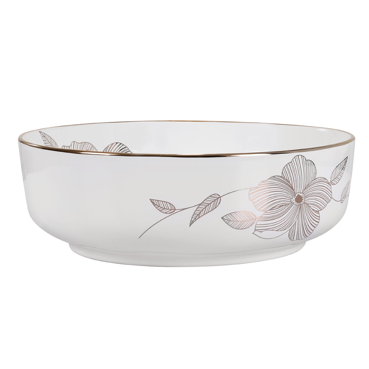 Bathroom Basin Ceramic Vanity Sink Hand Wash Bowl With Pattern