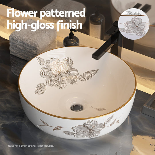 Bathroom Basin Ceramic Vanity Sink Hand Wash Bowl With