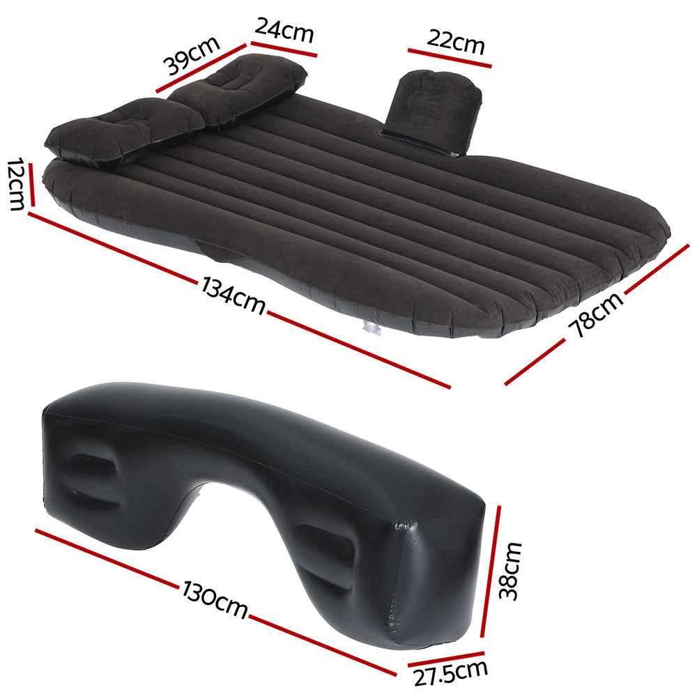 Weisshorn Car Mattress 175x130 Inflatable SUV Back Seat Camping Bed Beige