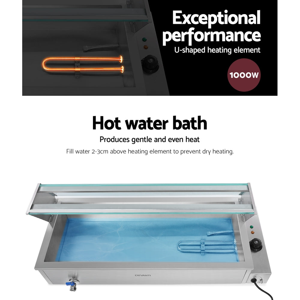 Food Warmers & Chafing Dishes - Commercial Food Warmer Bain Marie 3 Electric Buffet Pans