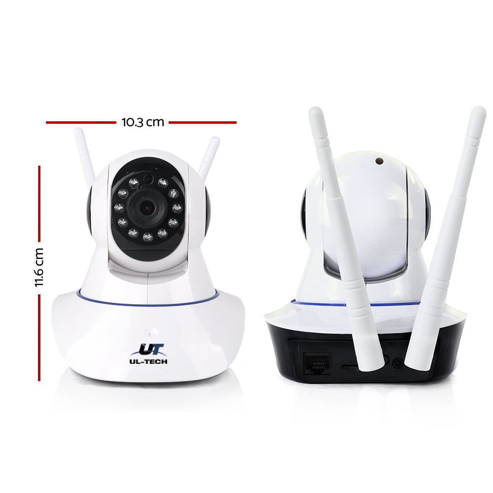 1080P Wireless Ip Camera Security Wifi Cam White