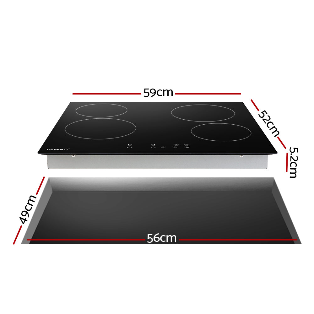 Electric Ceramic Cooktop 60Cm Touch Control