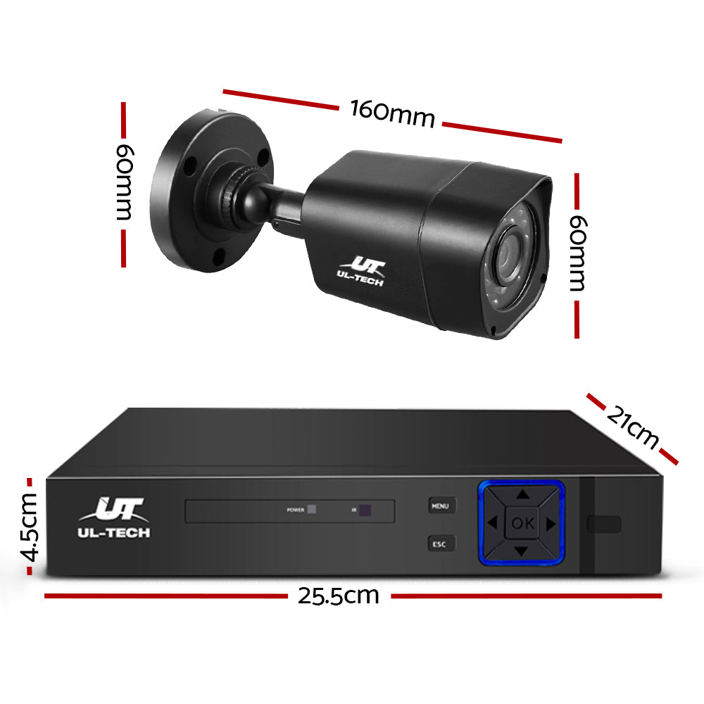 8Ch Dvr 8 Cameras Extensive Storage Security System