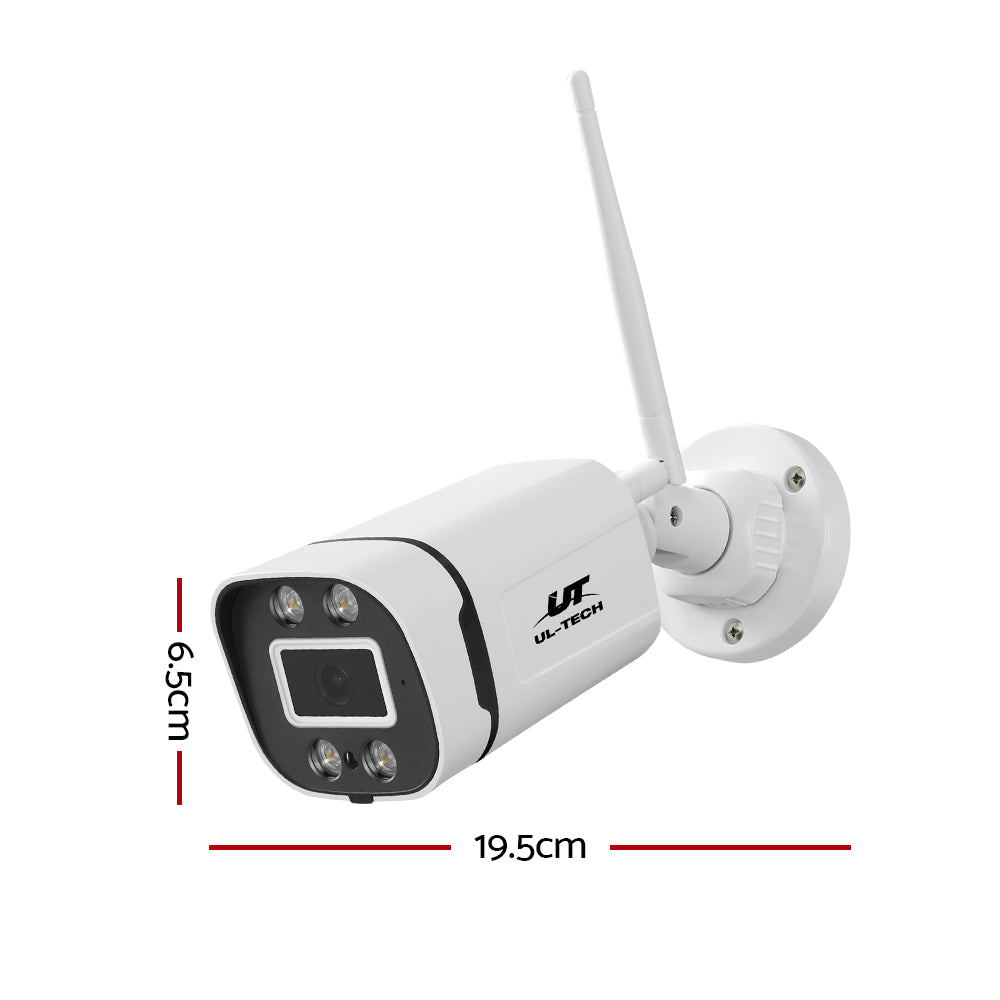 2 Camera Wireless CCTV System 3MP HD Security Kit Square Outdoor Cameras