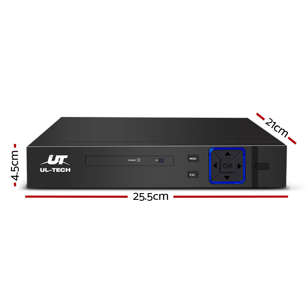 4 Channel 1080P 5-in-1 DVR Security Video Recorder with Remote Access