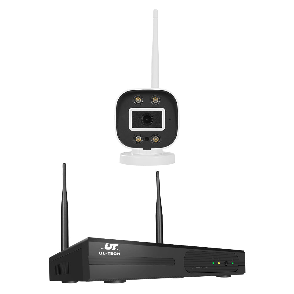 Wireless Cctv Security System 8Ch 3Mp 4 Square Camera
